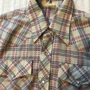 COPY - Vintage Western Pearl Snap Button Mesquite…